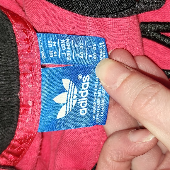 ADIDAS Pink Hooded Sweatshirt, Size M, EUC - Picture 4 of 5